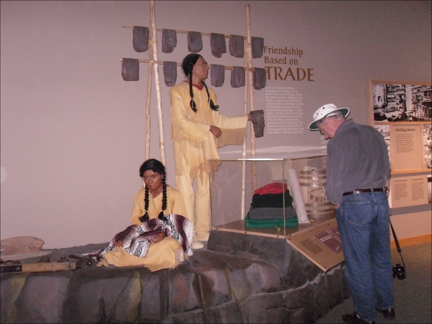 Displays @ the Oregan Trail History & Education Center in the Three Islands Crossing State Park